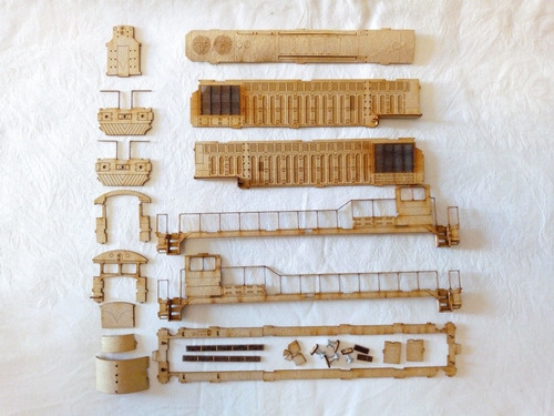 Minitrenes Locomotora Gaia Kit Para Armar Y Pintar