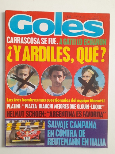 Revista Goles 1518 - Seleccion Argentina 1978 Fs