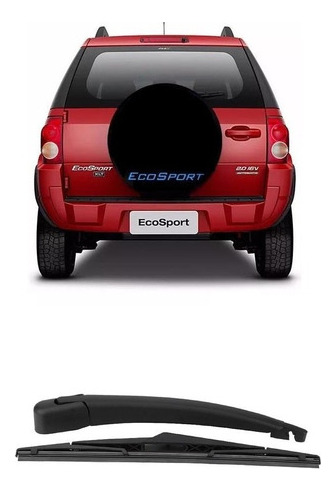 Braço+palheta Limpador Tras Ecosport 2002 A 2012 Novo