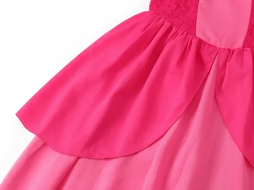 Vestido De Disfraz Princesa Peach Super Mario Bros Vestido