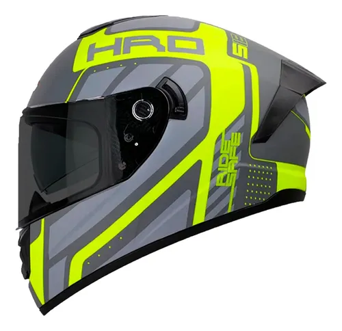 Casco Integral Hro518 Cremer Visor Doble Ahumado