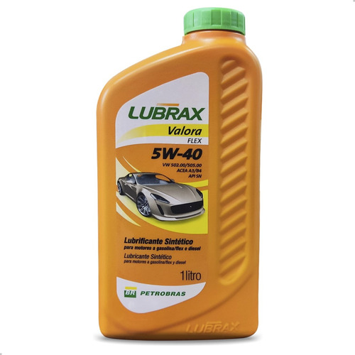 Óleo Lubrificante De Motor Lubrax 5w40 Valora Api Sn 1 Litro