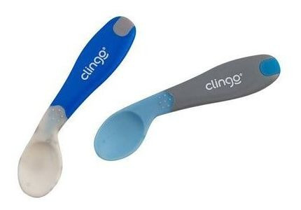 Imagem 4 de 6 de Colheres De Silicone Termosensíveis 6+ Meses Clingo