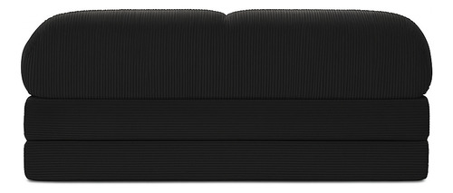 Sillon Teddy Convertible Sofa / Cama Living Gris Oscuro Liso