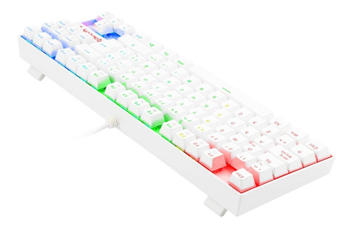 Teclado Mecánico Gamer Tkl Redragon Kumara White Rgb K552