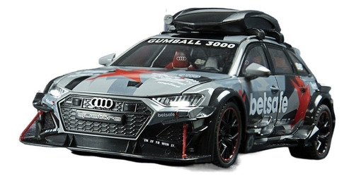 1:24 Audi Rs6 Coche De Aleación Modificado Imita Modelo De