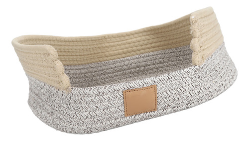 Cama Tejida Para Gatos, Redonda, De Algodón, Con Forma De Cu