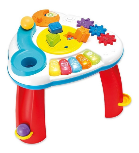 Mesa Musical Para Bebe Con Luces Juego Bloques Encastre 5en1