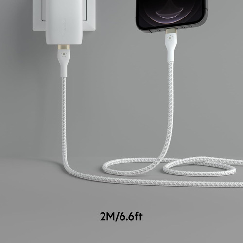 Belkin - Boostcharge Pro Flex Braided Silicone Usb-c To Lig