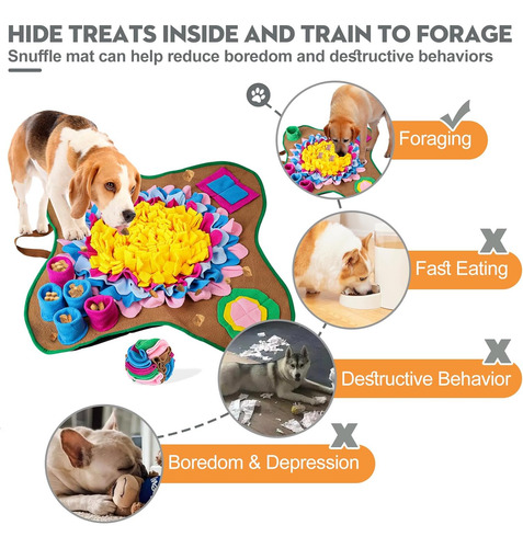 Alfombrilla Snuffle Para Perros Sniffle Juego Interactivo...