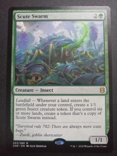 Carta Magic Mtg - Horda De Escutos - Scute Swarm X1