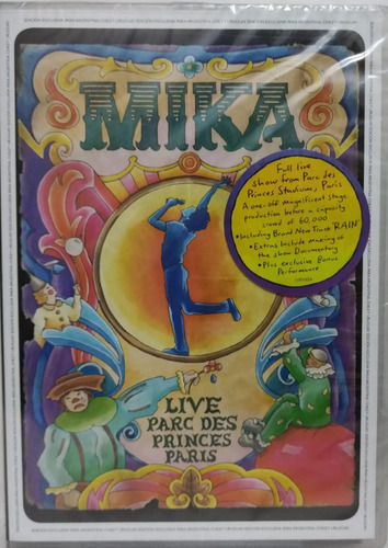 Mika  Live Parc Des Princes Paris Dvd Nuevo Sellado