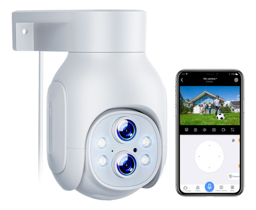 Cámara De Seguridad Wifi Hd 3mp Con Alarma Ip Exterior