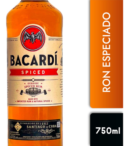 Ron Bacardi Spiced 750cc 1 Unidad