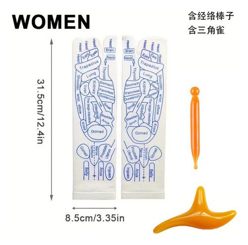 Set De Calcetines Acupressure Reology Con Herramienta De Mas