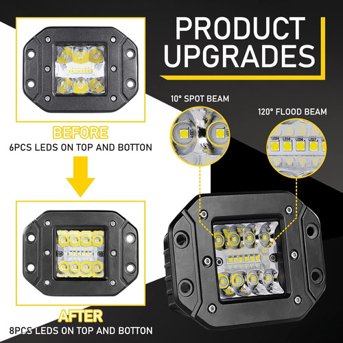 Cápsulas Led De Montaje Empotrado, 2 Unidades, 80 W, 9565315