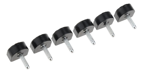 3 Pares De Tacones Puntas De Repuesto 10x11mm Negro