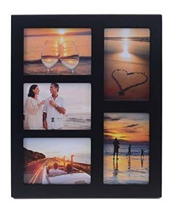 Umical 4x6 3-opening Collage Picture Frame Black Wood Zr8n0
