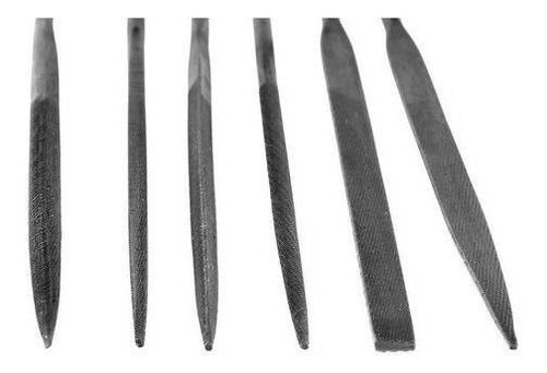 Imagen 3 de 5 de Juego 6 Limas Matricero 3mm X 150mm Profesional Ruhlmann