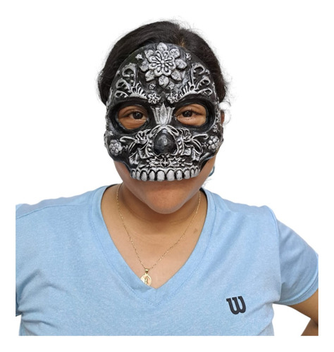 Máscara Antifaz Catrinas Y Catrin Mexicano Halloween Latex