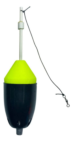 Boia Cevadeira De Pesca Super Tamba 22cm 55g Amarelo E Preto