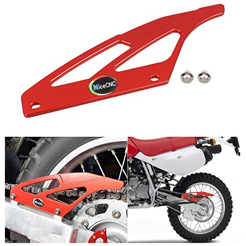 Protector De Cadena Trasero Rojo Compatible Honda Xr650...