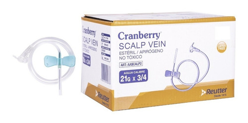 Mariposa Scalp Vein (distintas Medidas) Cranberry 20 Und