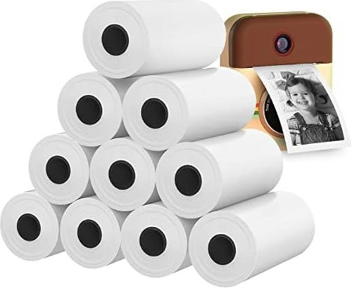 10 Rollos De Papel Para Cámara Infantil Para Cámara De Impre