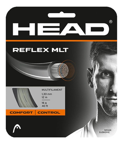 Head Reflex Mlt Tennis Racket String 40' Set - Cordaje De Ra