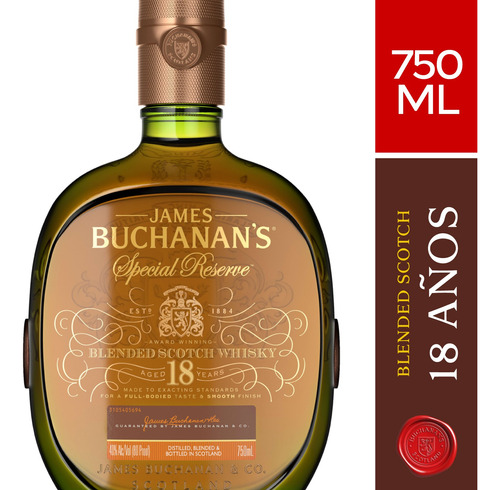 Whisky Buchanan's 18 Años 750cc