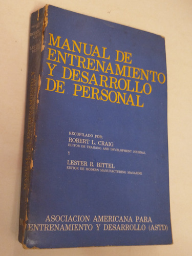 Manual De Entrenamiento Y Desarrollo Del Personal - Craig