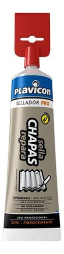 Sellador Reparador Cubiertas De Chapa Plavicon Gris 350gr Mm