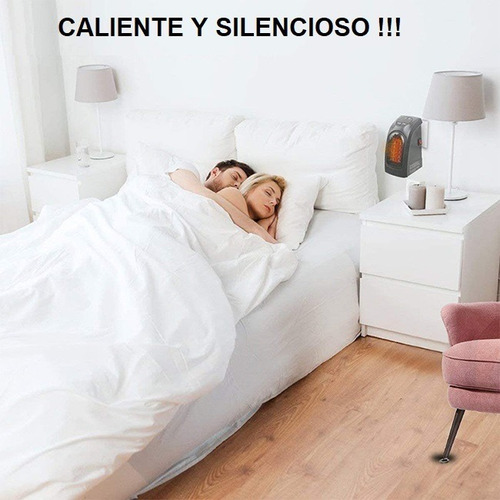 Imagen 2 de 10 de Calefactor Electrico Mini Estufa De Pared Portatil Invierno