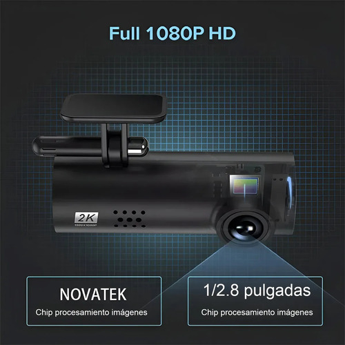 Camara Auto 1920x1080p Dash Cam 2k Seguridad Audio Video Hd