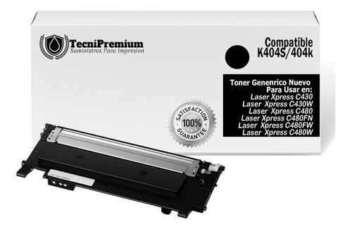 Toner Laser 404 Generico Sams C430 C430w C480 C480fn C480fw 