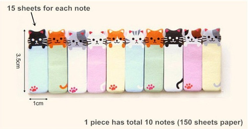 Genial Set Notitas Marcadores Sticky Notes Kawaii Oveja