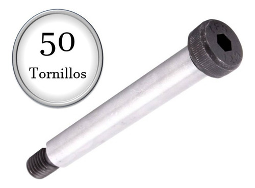 50 Tornillos De Guía Métrico M6 X 40mm P