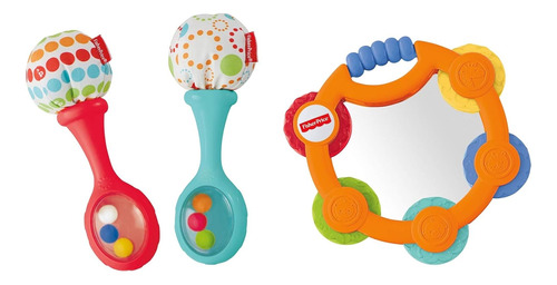 Juego De Regalo De Maracas De Pandereta De Fisher Price