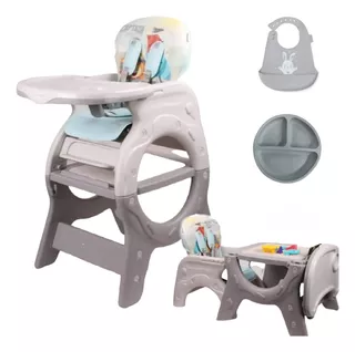 Silla De Comer Para Bebe Mesita Carpeta 3 En 1