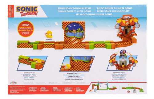 Sonic The Hedgehog Go Go Racers Deluxe Playset Con Figura