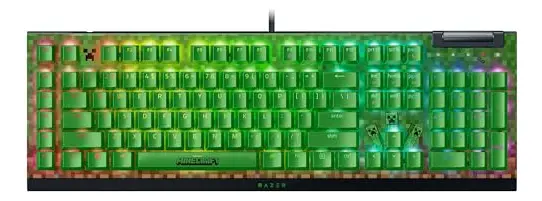 Teclado Mecânico Razer Blackwidow V4 X Minecraft Chroma Rgb Não Atribuído Inglês Internacional