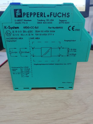 Convertidor De Medida Para Corriente / Tensión Kfd0-cc-ex1