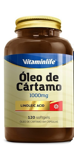 Oleo De Cartamo 1000 Mg 120 Softgels Vitaminlife