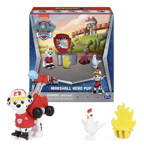 Paw Patrol Marshall Hero Pup Big Truck Capsula Y Accesorio