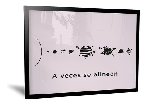 Cuadro Minimalistas - Planetas A Veces Se Alinean - 35x50 Cm