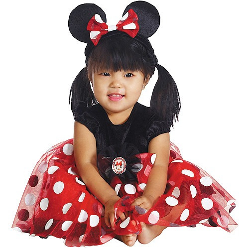 Disfraz Infantil De Minnie Mouse Roja Talla 6-12 Meses