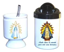 Comprar Mate Y Yerbera - Virgen De Lujan - Virgen Maria