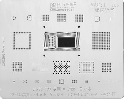 Stencil Reballing Para Mac Kit 9 Pzas
