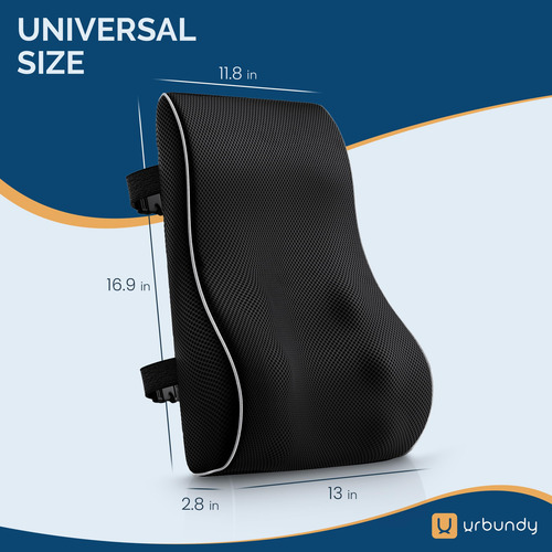 Almohada De Apoyo Lumbar Para Silla De Oficina Con Correa