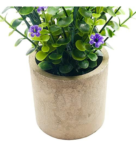 Svenee Mini Plantas Artificiales En Maceta De Plástico Falso